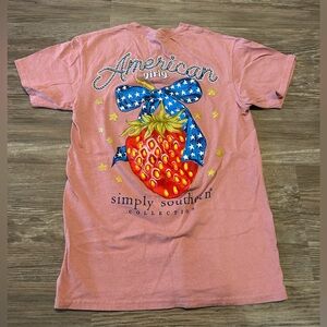 Simply Southern Pink Graphic T-Shirt Women’s Small